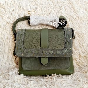 NWT Fossil Kinley Small Crossbody Aloe Green